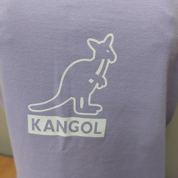 Kangol Spaghetti Top Camisole Lavender Purple Graphic White Logo Cotton Size XL - Picture 3 of 9